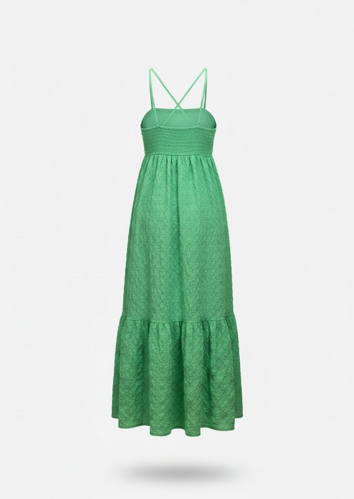 Vestido mídi texturizado Zara
