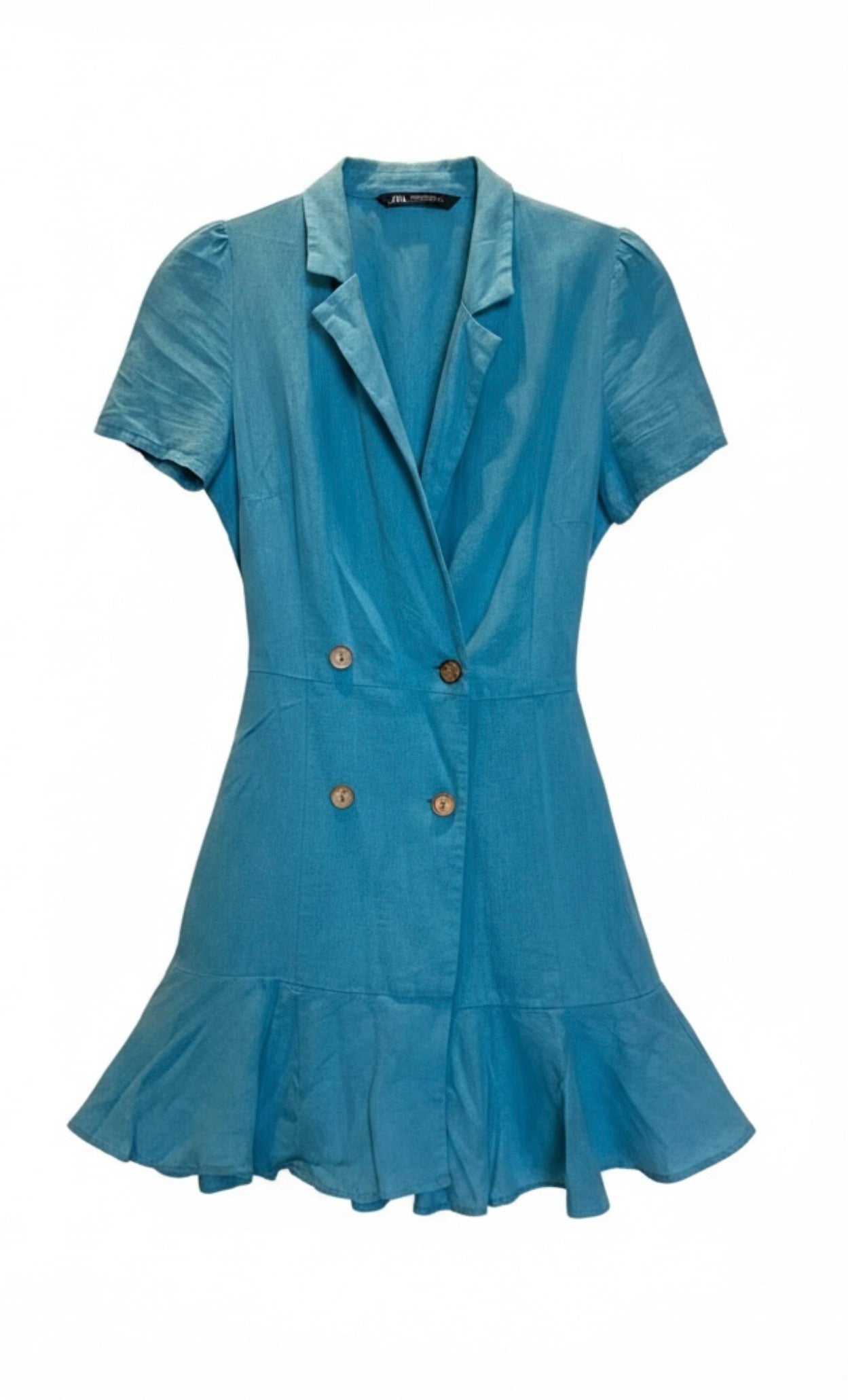 Vestido Macaquinho Zara em Linho | Tam. P